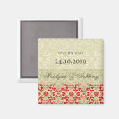 Damask zwaait met spice de datum magneet op (Voorkant / Achterkant)