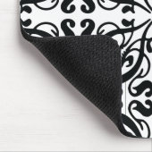 DAMASK - zwart-wit Muismat (Hoek)