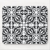 DAMASK - zwart-wit Muismat (Voorkant)