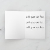 Damask zwart witte en hete roze kaart (Binnen)