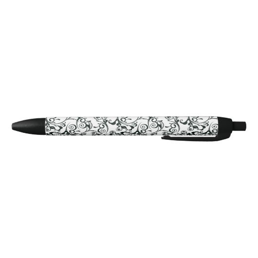 Damask Zwarte Inkt Pen (Bodem)