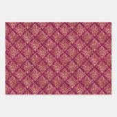 Damaskast- en goudoliepomppapier inpakpapier vel (Voorkant 2)