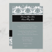 Damasker/grafiet/leisteen/zwart Kaart (Voorkant / Achterkant)