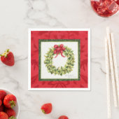 Damaskerst Wreath Napkins Servet (Insitu)