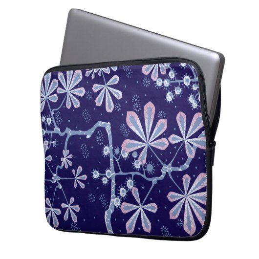 Damaskikkerhoes voor neopreen-laptop laptop sleeve (Voorkant Links)