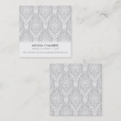 DAMASKPATROON eenvoudig modern  mama contact Contactkaartje (Voorkant / Achterkant)