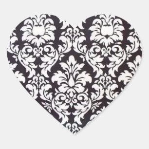 Damaskraag Hart Sticker