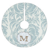Damaslaag Afdrukmonogram - Initiaal Kerstboom Rok (Voorkant)