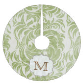 Damaslaag Afdrukmonogram - Initiaal Kerstboom Rok (Voorkant)