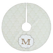 Damaslaag Afdrukmonogram - Initiaal Kerstboom Rok (Voorkant)