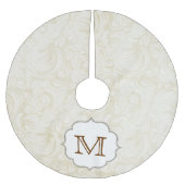 Damaslaag Afdrukmonogram - Initiaal Kerstboom Rok (Voorkant)