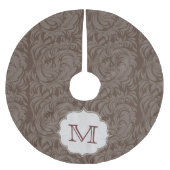 Damaslaag Afdrukmonogram - Initiaal Kerstboom Rok (Voorkant)