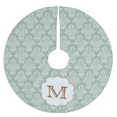 Damaslaag Afdrukmonogram - Initiaal Kerstboom Rok (Voorkant)