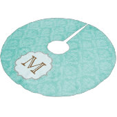 Damaslaag Afdrukmonogram - Initiaal Kerstboom Rok (Gekanteld)