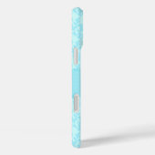 Damaslicht blauwe aangepaste naam Case-Mate iPhone case (Achterkant / Rechts)