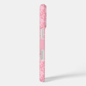Damaslicht roze gepersonaliseerde naam Case-Mate iPhone case (Achterkant / Rechts)