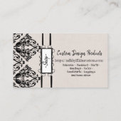  Damasmaskers Visitekaartje (Achterkant)