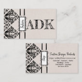  Damasmaskers Visitekaartje (Voorkant / Achterkant)