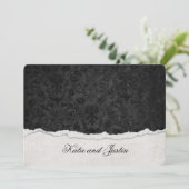 Damasontwerp met schroefrand kaart (Staand voorkant)