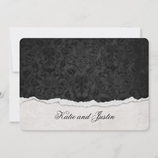 Damasontwerp met schroefrand kaart (Voorkant)