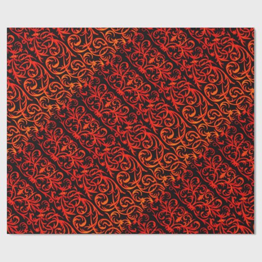 Damaspakpapier met  draaimolens cadeaupapier (Vlak)