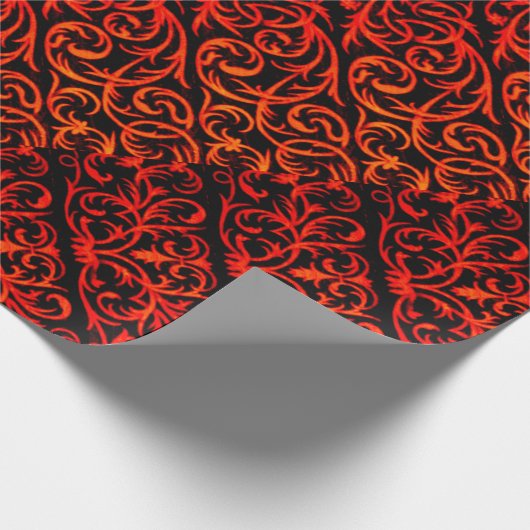 Damaspakpapier met  draaimolens cadeaupapier (Hoek)