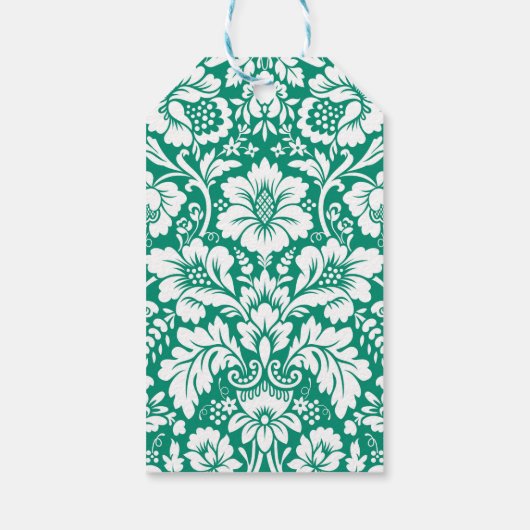 Damaspatroon 10 cadeaulabel (Achterkant)