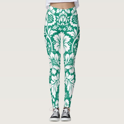 Damaspatroon 10 leggings (Voorkant)