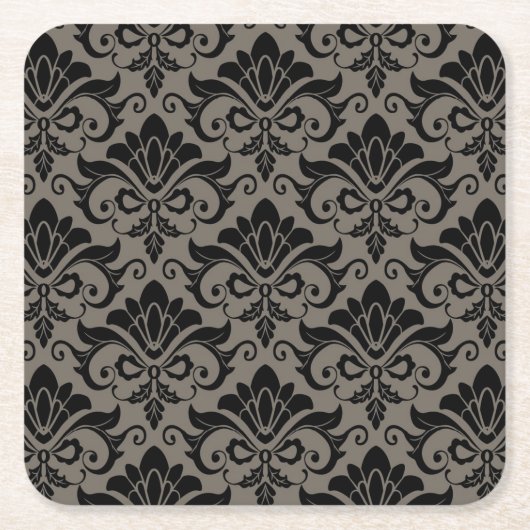 DamasPatroon 2 Kartonnen Onderzetters (Voorkant)