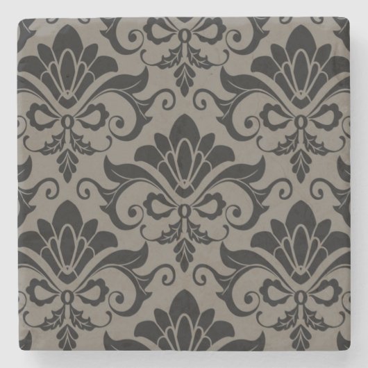 DamasPatroon 2 Stenen Onderzetter (Voorkant)