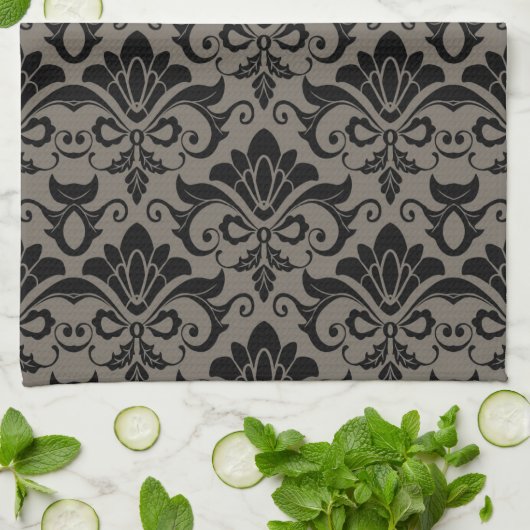 DamasPatroon 2 Theedoek (Gevouwen)
