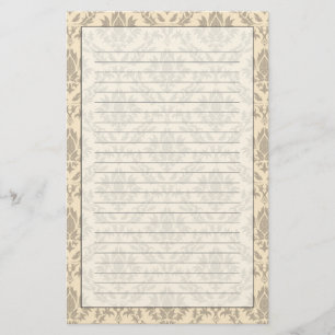 Damaspatroon 3 briefpapier