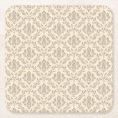 Damaspatroon 3 kartonnen onderzetters (Voorkant)
