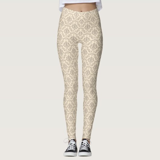 Damaspatroon 3 leggings (Voorkant)