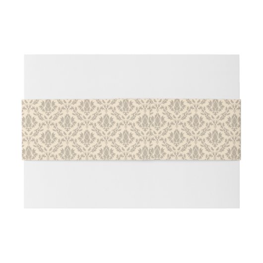 Damaspatroon 3 uitnodigingen wikkel (Achterkant Voorbeeld)