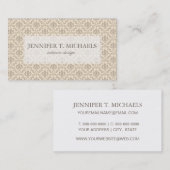 Damaspatroon 3 visitekaartje (Voorkant / Achterkant)