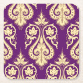 DamasPatroon 4 Kartonnen Onderzetters (Voorkant)