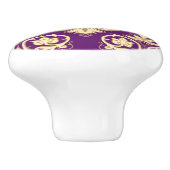 DamasPatroon 4 Keramische Knop (Zijkant)