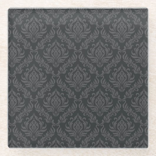 DamasPatroon 6 Glazen Onderzetter (Voorkant)