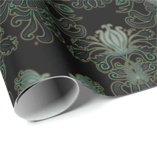  Damaspatroon Cadeaupapier (Rol Hoek)