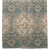  Damaspatroon Douchegordijn (Voorkant)