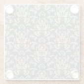 Damaspatroon Glazen Onderzetter (Achterkant)