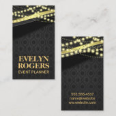 DamasPatroon | Hangende lichten Visitekaartje (Voorkant / Achterkant)