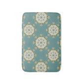 Damaspatroon met abstracte elementen badmat (Voorkant Verticaal)