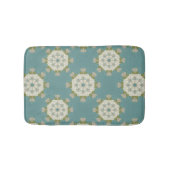 Damaspatroon met abstracte elementen badmat (Voorkant)