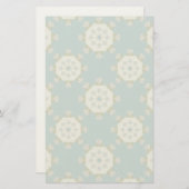 Damaspatroon met abstracte elementen briefpapier (Voorkant / Achterkant)