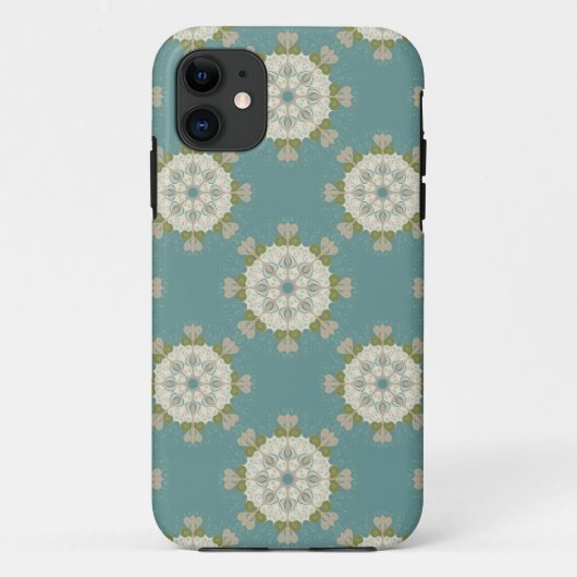 Damaspatroon met abstracte elementen Case-Mate iPhone case (Achterkant)