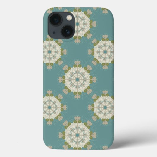 Damaspatroon met abstracte elementen Case-Mate iPhone case (Achterkant)
