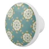 Damaspatroon met abstracte elementen keramische knop (Rechts)