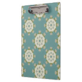 Damaspatroon met abstracte elementen klembord (Links)